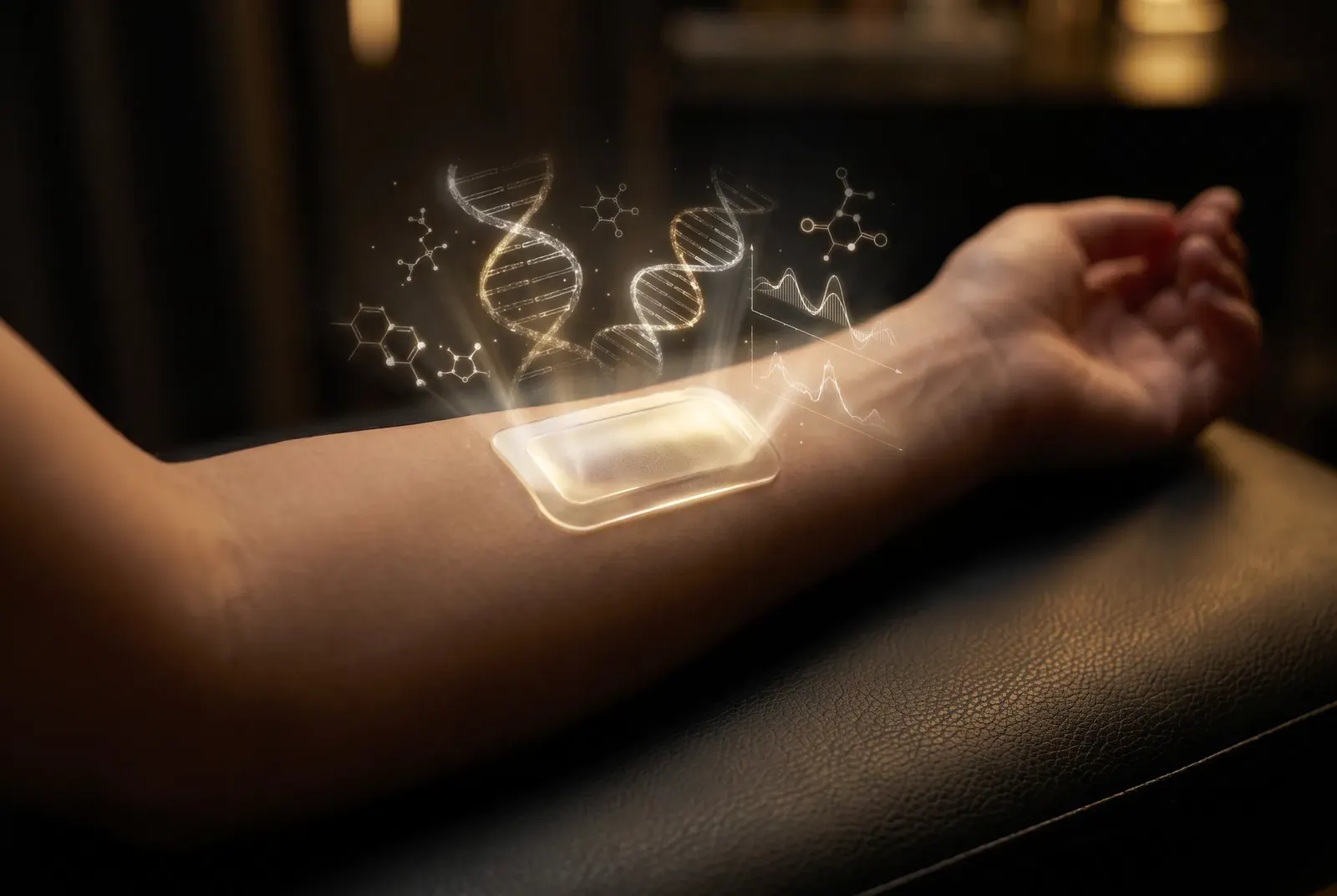 Advanced skin diagnostic sensor revealing DNA and molecular data