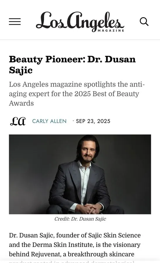 Los Angeles Magazine 2025 Best of Beauty Pioneer Award