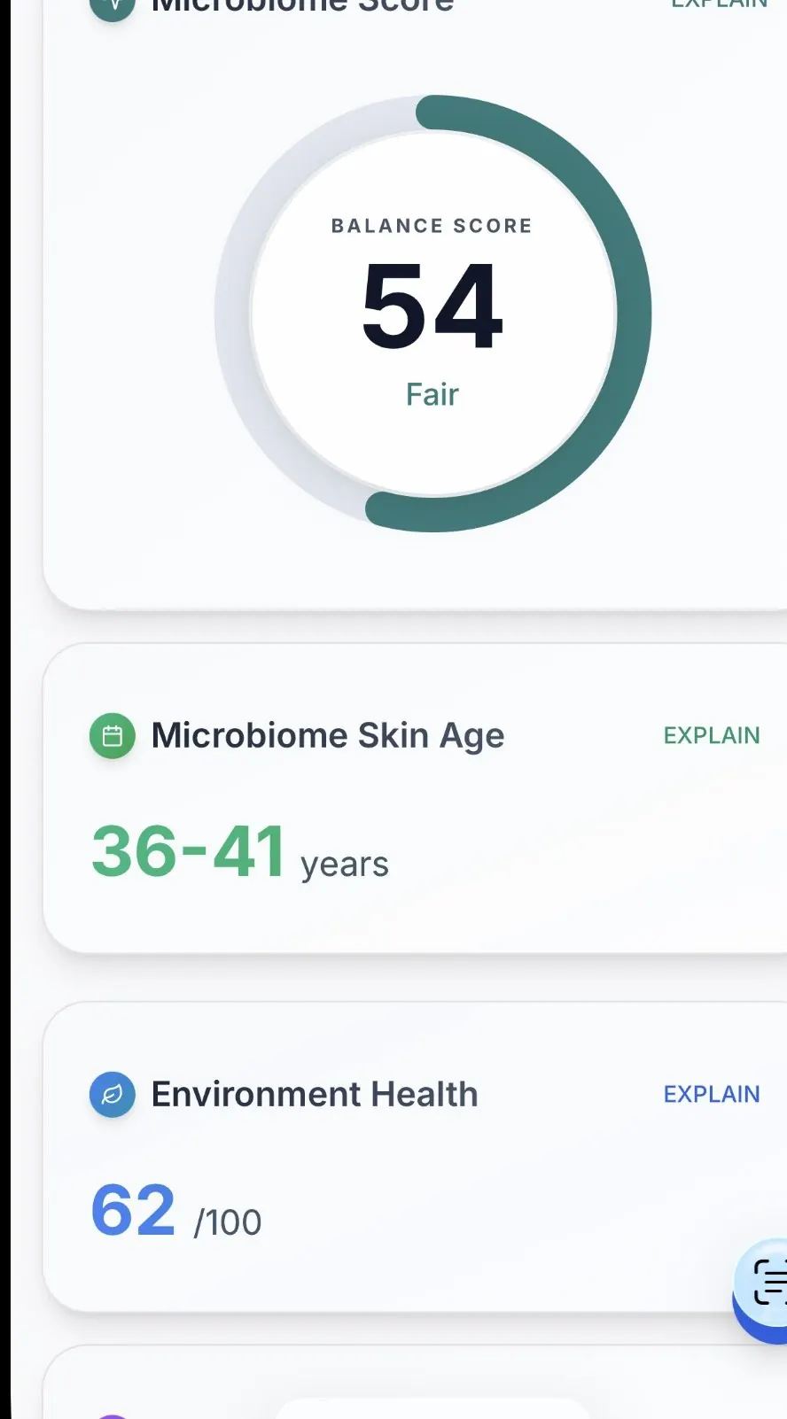 PurelyBiome Balance Score